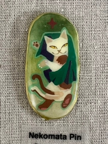 Pendragonfruit - Nekomata Pin - Original Art- Yokai Exhibition (SOLD OUT)