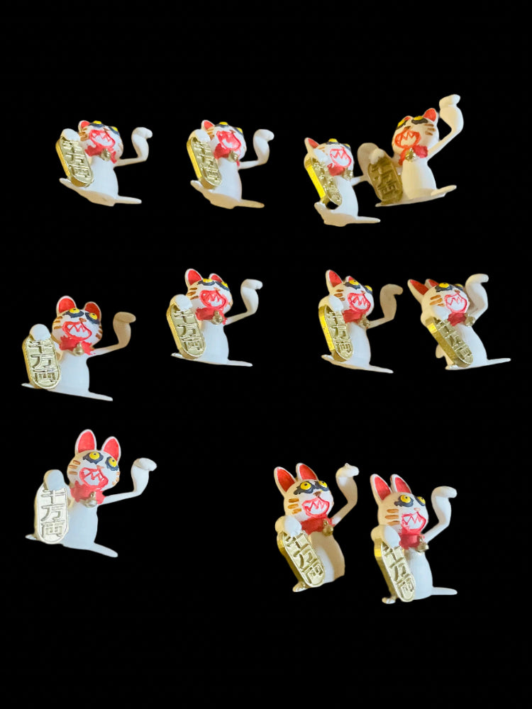 Gabe Janisz - Baka Neko Mini - Original Art- Maneki Neko Exhibition