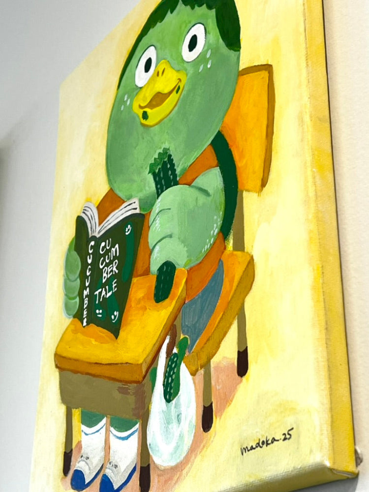 Madoka Muramatsu - Kappa boy during lunch time - Original Art- Yokai Exhibition