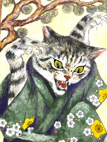 Christina Yi - Nekomata - Original Art- Yokai Exhibition