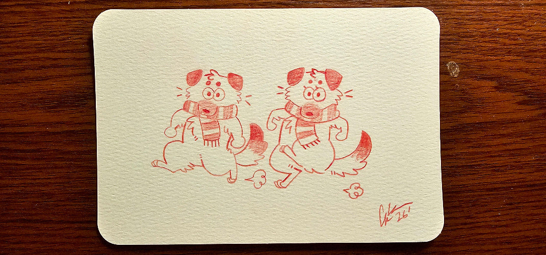 Gloria Kum Traditional Art piece #6 -  The 4"x 6"- Chinese Zodiac Show