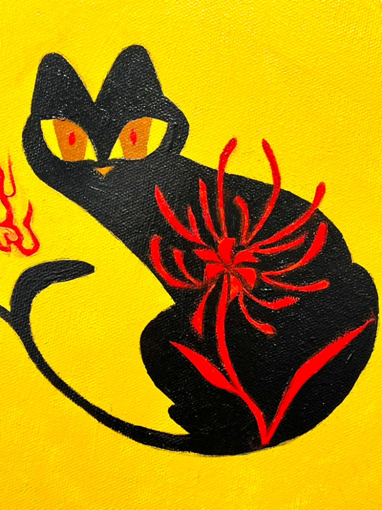 Jaimi Qiu - Nekomata Day - Original Art- Yokai Exhibition