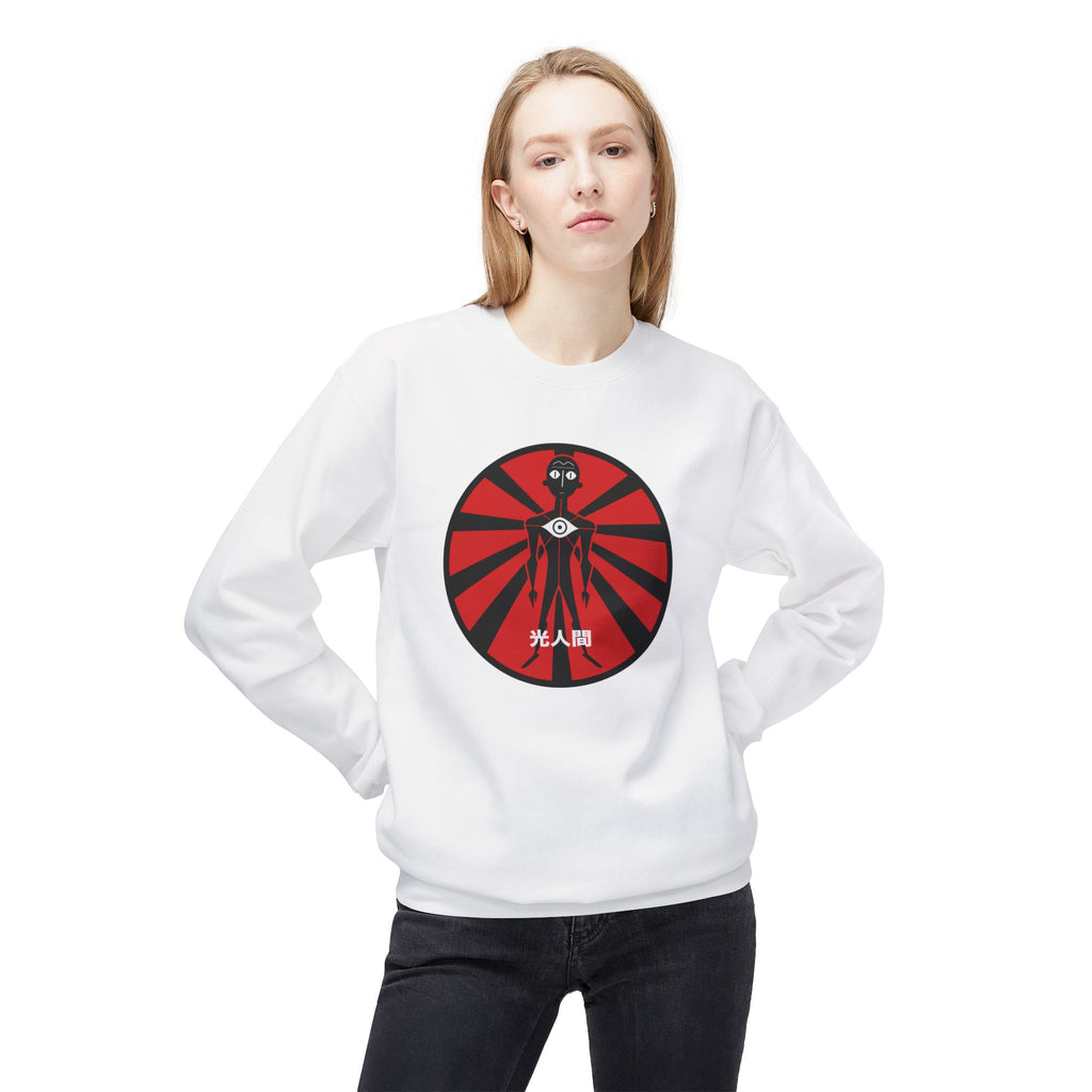Lux Humans Crewneck Sweatshirt, Unisex Fleece Top, Trendy Streetwear, Cozy Gift, Casual Wear, Unique Design
