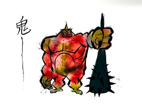 Chris Mitchell - Oni - Art Print - Yokai Exhibition
