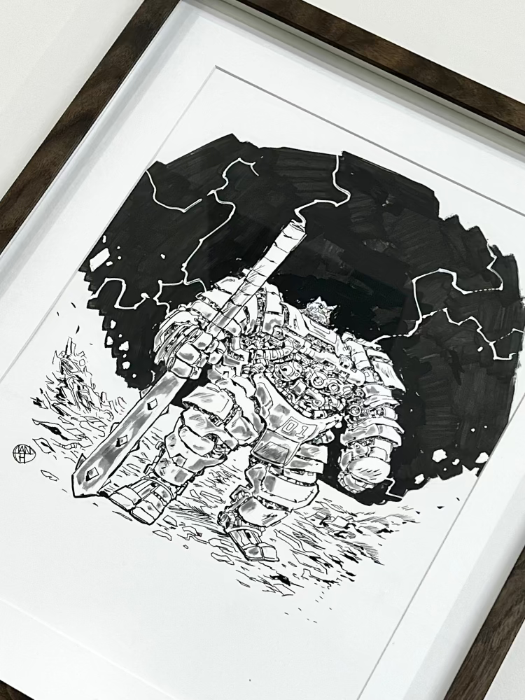 Ian Higginbotham - Onibot- Original Art- Yokai Exhibition