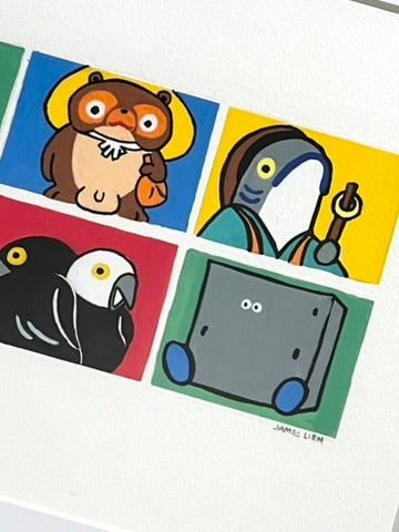 James Lien - Yokai Friends - Original Art- Yokai Exhibition