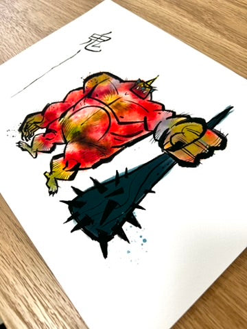 Chris Mitchell - Oni - Art Print - Yokai Exhibition