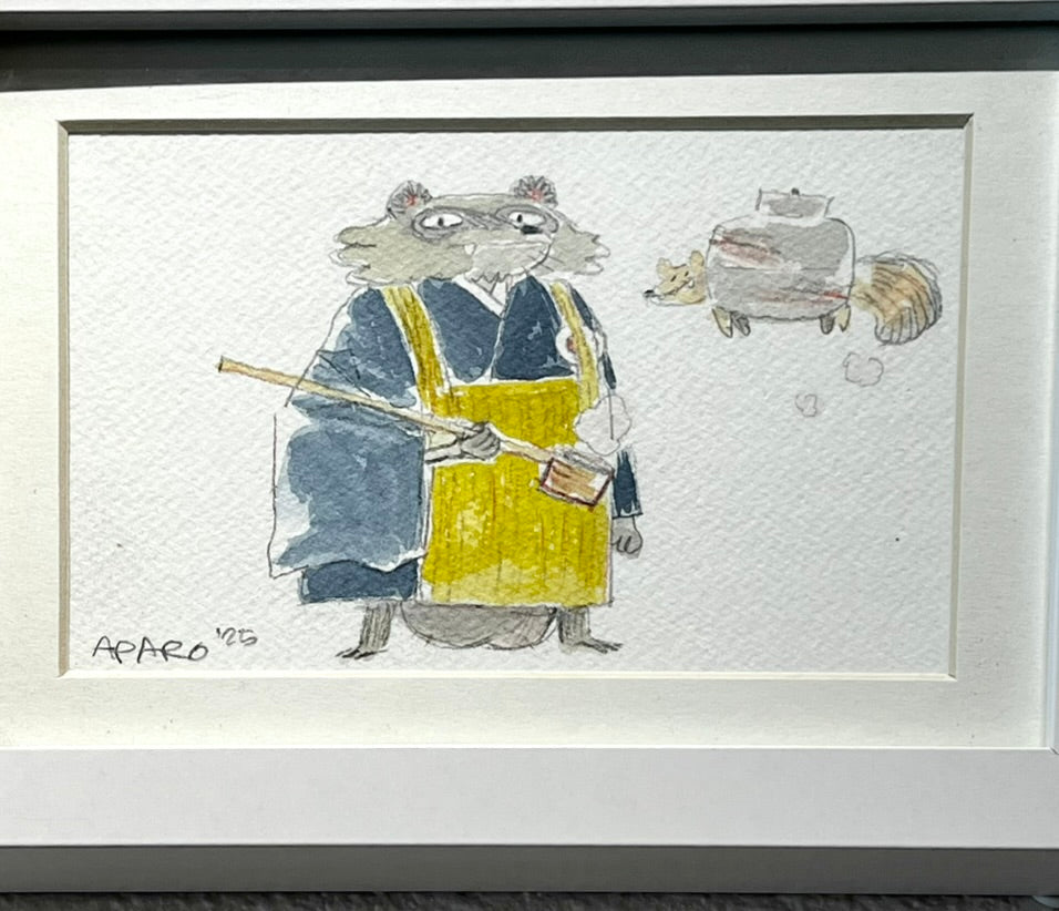 Vince Aparo - Shukaku (Racoon ghost) - Original Art- Yokai Exhibition (SOLD OUT)