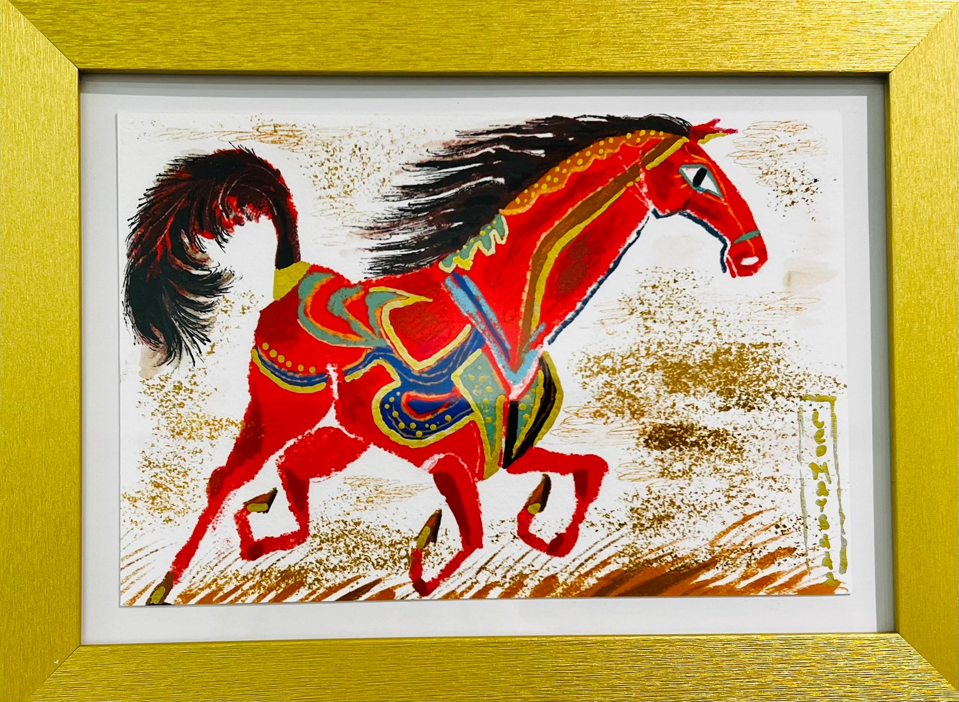 Leo Matsuda Traditional Art piece #40 -  The 4"x 6"- Chinese Zodiac Show