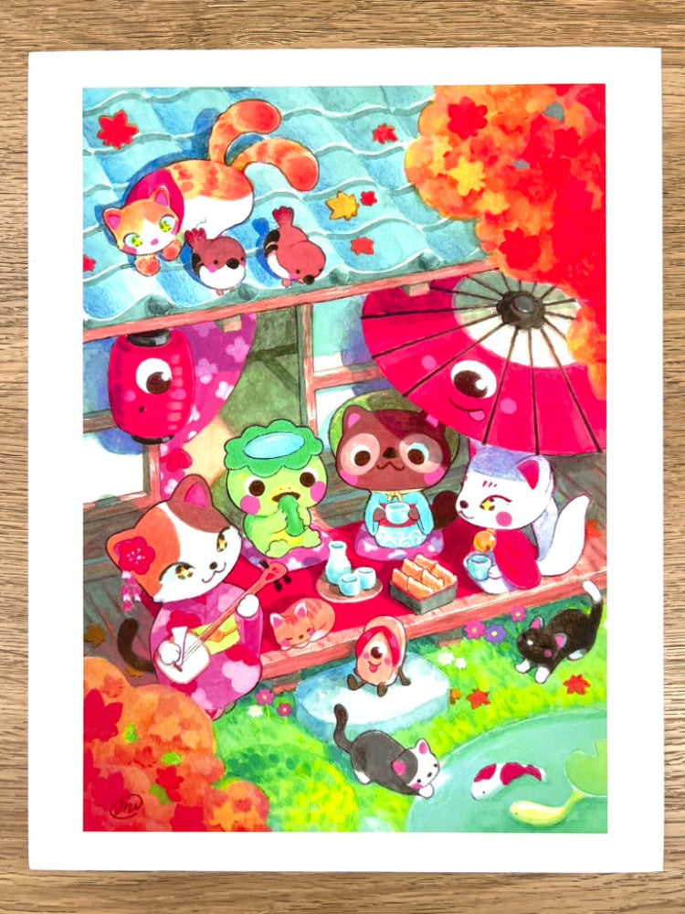 Megan Sayuri Uchida - Kappy's House warming - Art Print- Yokai Exhibition