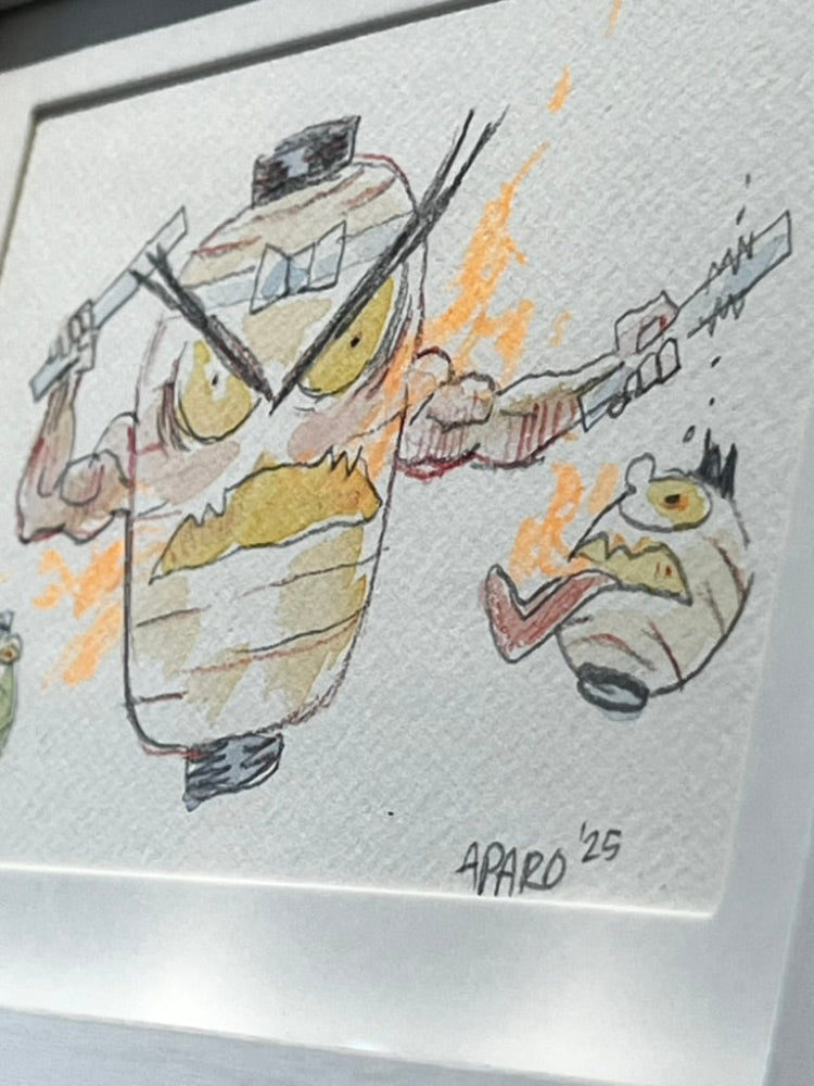 Vince Aparo - Chochin Obake (lantern ghosts) - Original Art- Yokai Exhibition