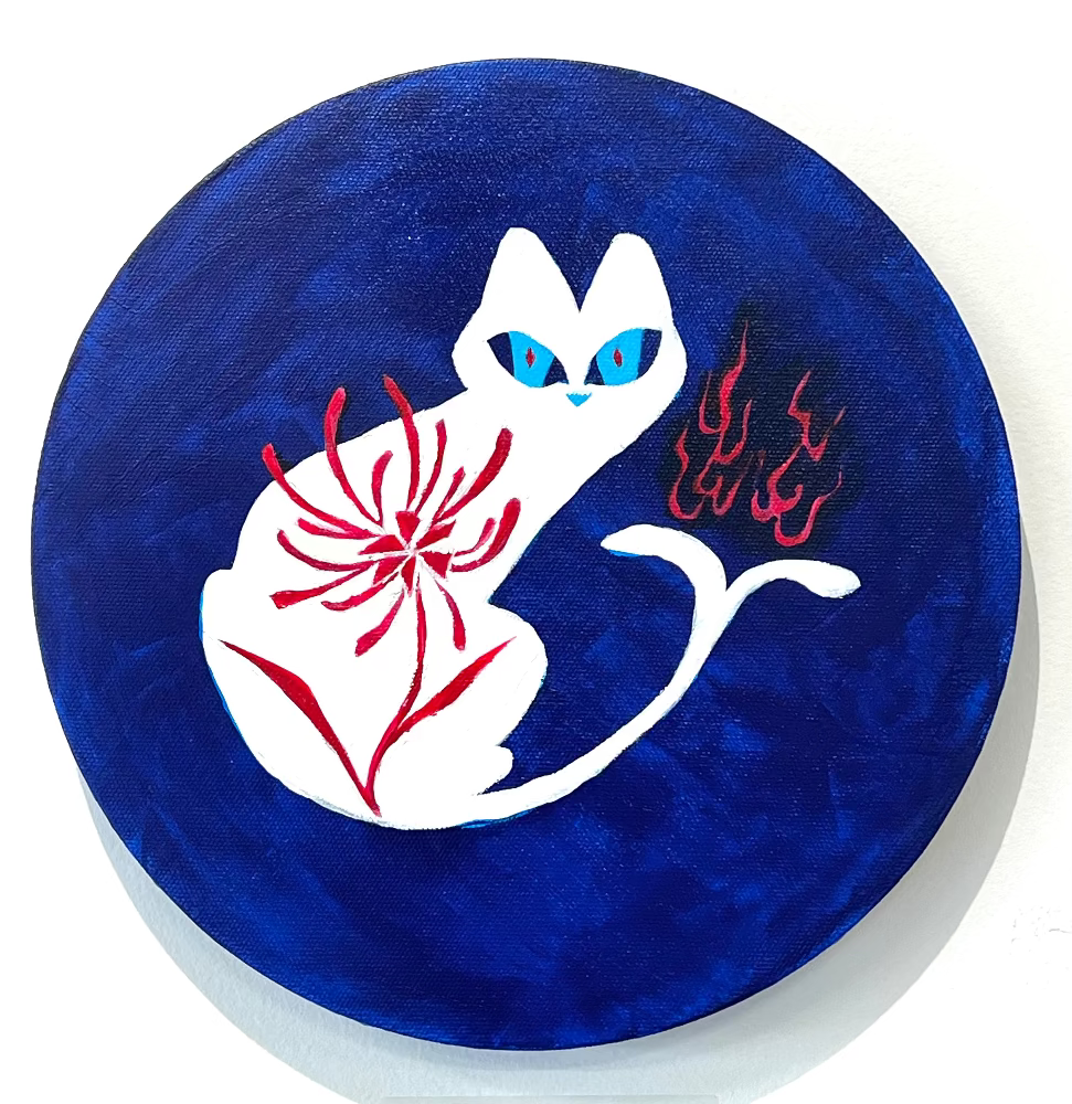 Jaimi Qiu - Nekomata Night - Original Art- Yokai Exhibition