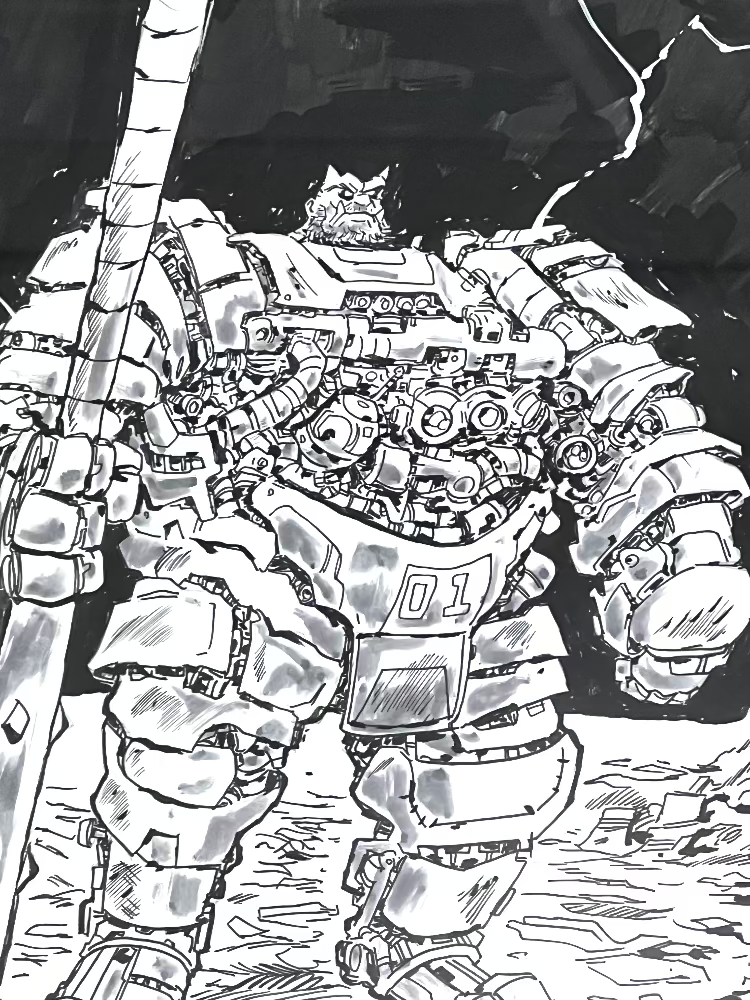 Ian Higginbotham - Onibot- Original Art- Yokai Exhibition