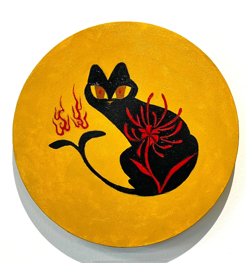Jaimi Qiu - Nekomata Day - Original Art- Yokai Exhibition