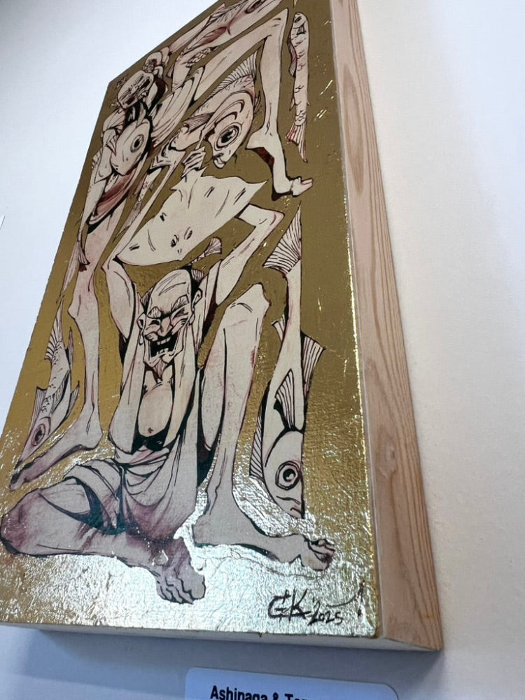 Grace Kum - Ahinaga & Tenaga - Original Art - Yokai Exhibition
