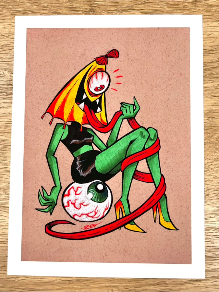 Zach Bellisimo - Tongue Tie Yokai - Art Print - Yokai Exhibition
