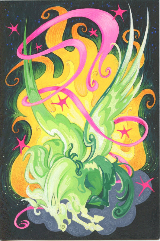 Aaron Aguilar Traditional Art piece #19 -  The 4"x 6"- Chinese Zodiac Show