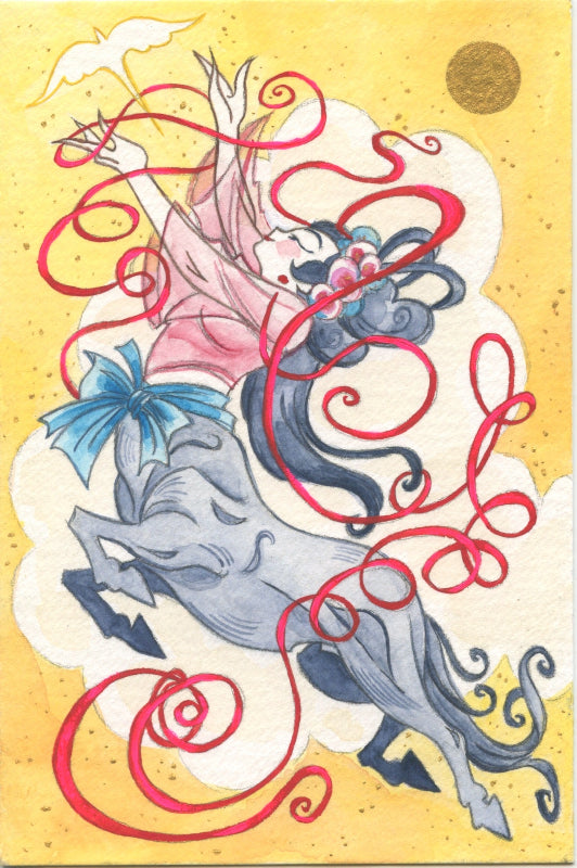 Aaron Aguilar Traditional Art piece #20 -  The 4"x 6"- Chinese Zodiac Show