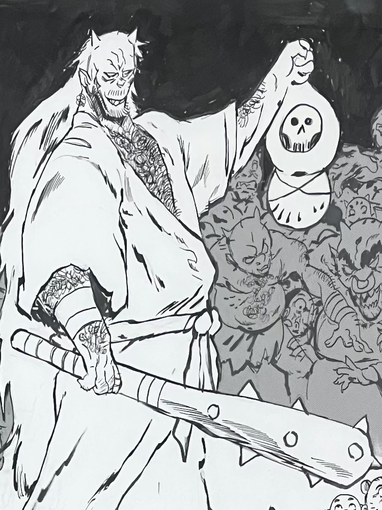 Ian Higginbotham - Oni- Original Art- Yokai Exhibition