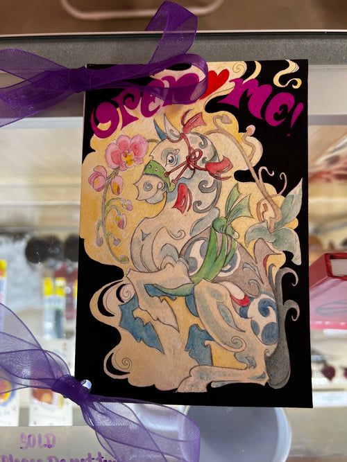 Aaron Aguilar Traditional Art piece #205 - The 4"x 6"- Chinese Zodiac Show