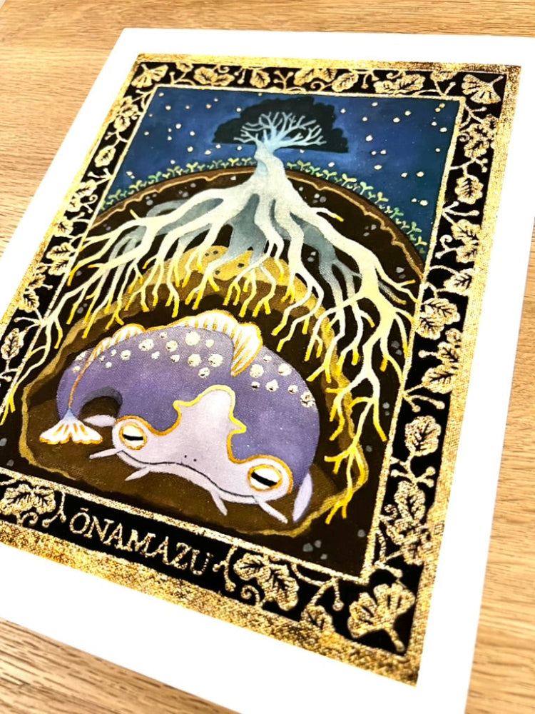 Miv Choi - Onamazu - Art Print - Yokai Exhibition
