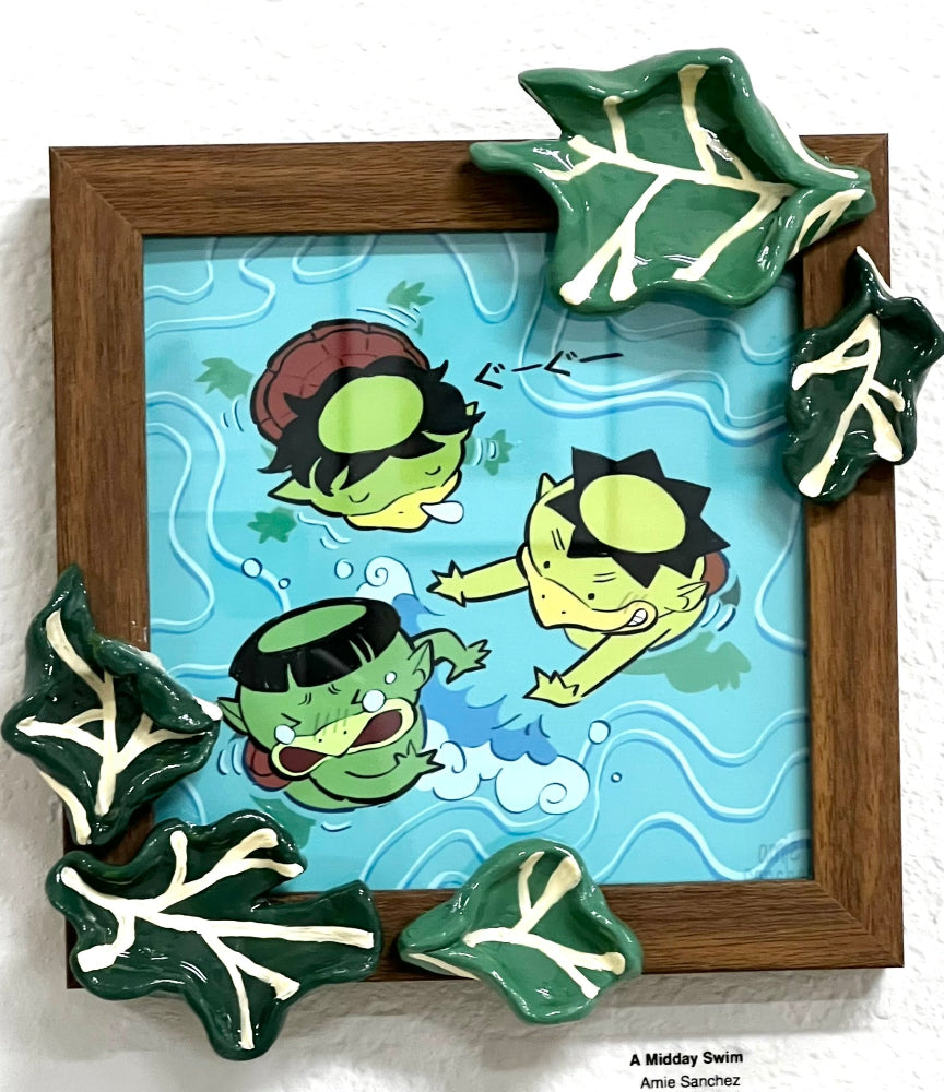 Amie Sanchez - A Midday Swim - Original Art- Yokai Exhibition