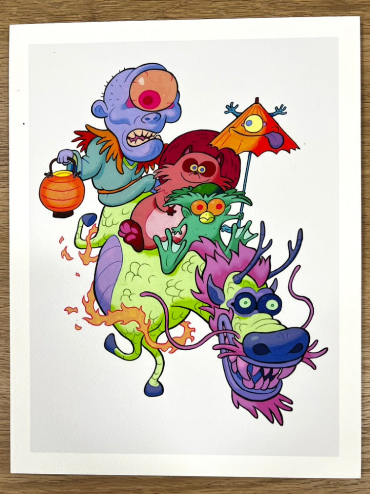 Justin Noel - Yokai Pals - Art Print - Yokai Exhibition
