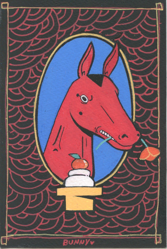 Bunny Baum Traditional Art piece #43 -  The 4"x 6"- Chinese Zodiac Show
