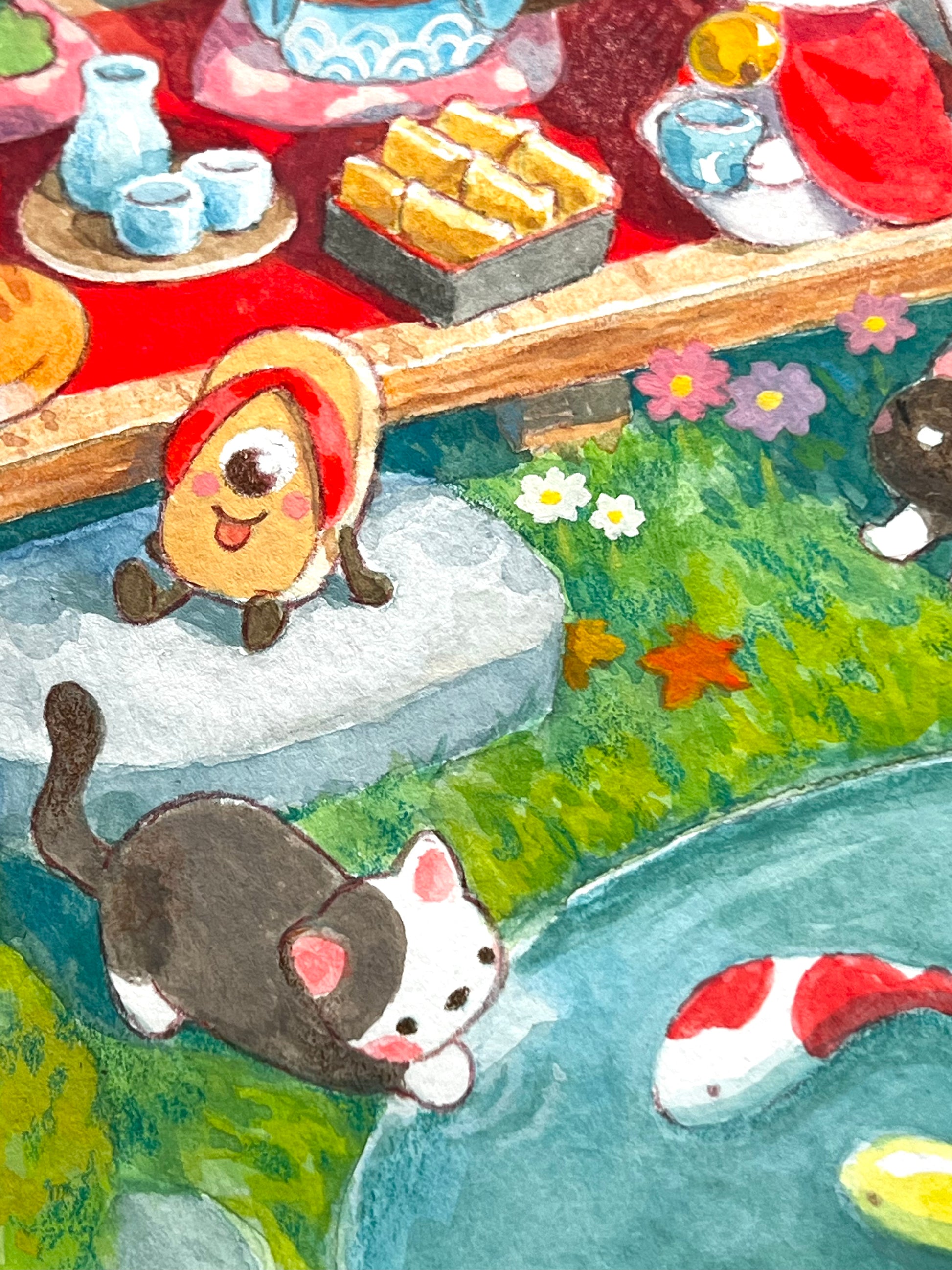 Megan Sayuri Uchida - Kappy's House warming - Original Art - Yokai Exhibition