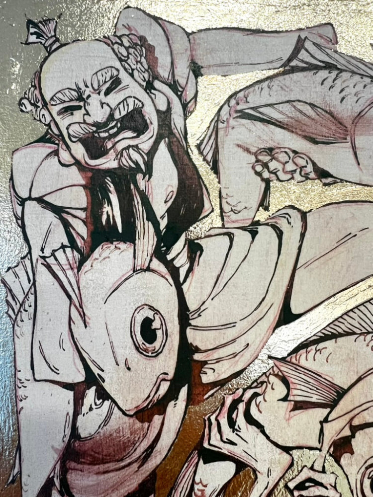 Grace Kum - Ahinaga & Tenaga - Original Art - Yokai Exhibition