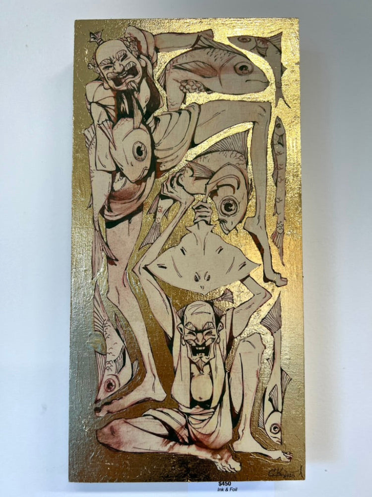 Grace Kum - Ahinaga & Tenaga - Original Art - Yokai Exhibition