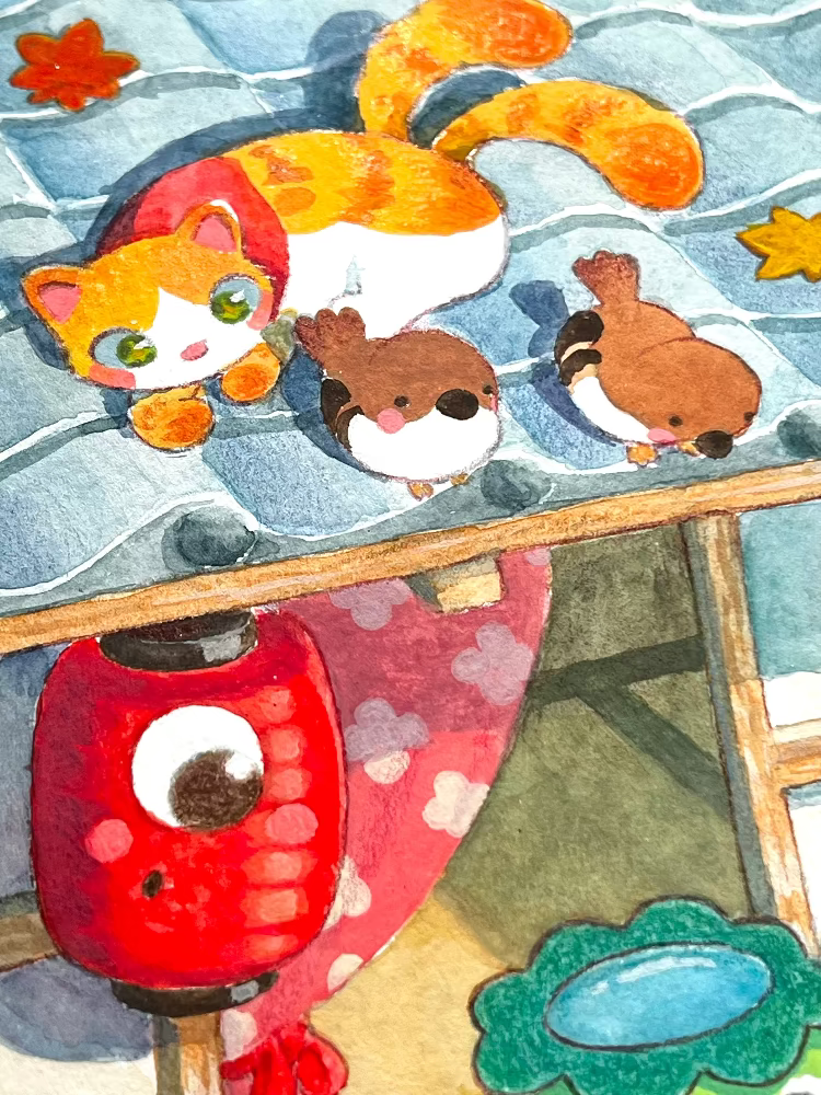 Megan Sayuri Uchida - Kappy's House warming - Original Art - Yokai Exhibition