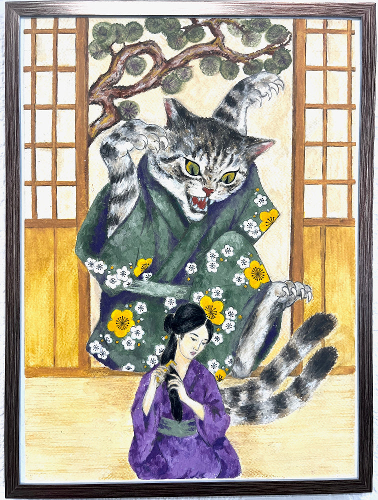 Christina Yi - Nekomata - Original Art- Yokai Exhibition