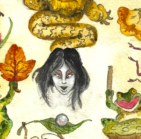 Clay Song - Welcoming The Honengame - Original Art- Yokai Exhibition