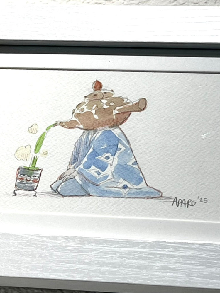 Vince Aparo - Bunbuku Chagama (Teapot Ghost) - Original Art- Yokai Exhibition (SOLD OUT) (Copy)