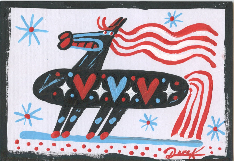 Derek Ortega Traditional Art piece #146 -  The 4"x 6"- Chinese Zodiac Show