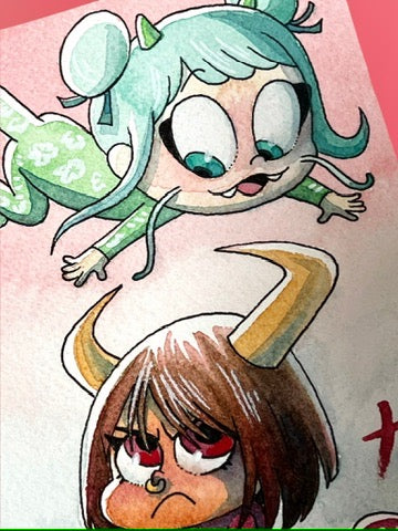 Kali Fontecchio  Traditional Art piece #166 -  The 4"x 6"- Chinese Zodiac Show
