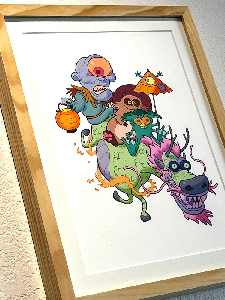 Justin Noel - Yokai Pals - Original Art- Yokai Exhibition