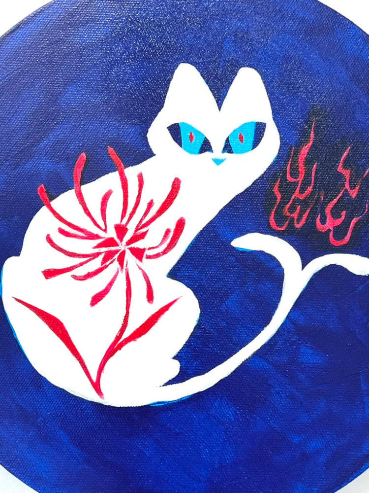 Jaimi Qiu - Nekomata Night - Original Art- Yokai Exhibition