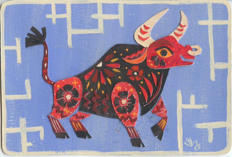 Gabby Zapata Traditional Art piece #52 -  The 4"x 6"- Chinese Zodiac Show