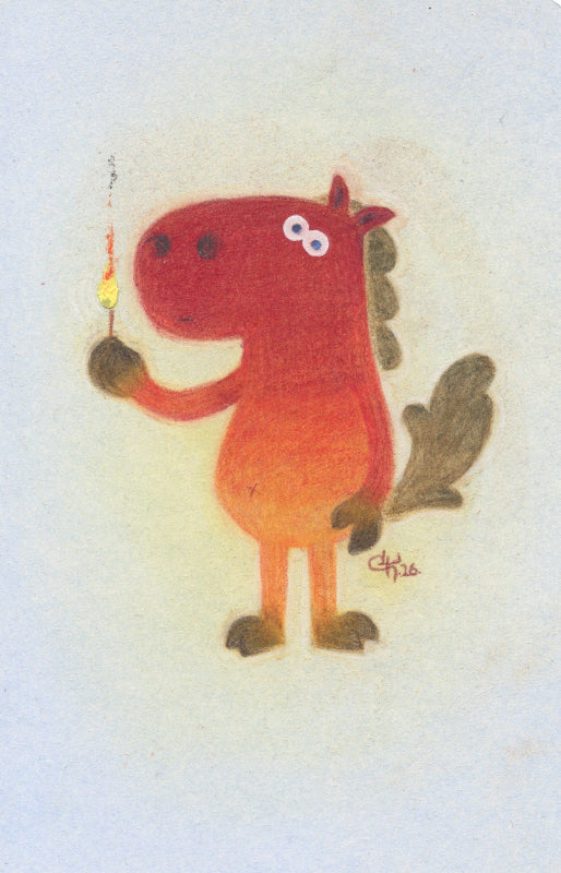 Grace Kum Traditional Art piece #8 -  The 4"x 6"- Chinese Zodiac Show