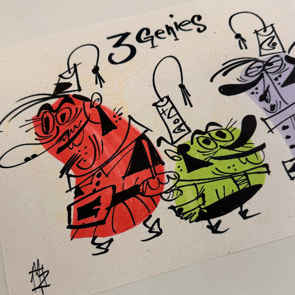 Marc Perry - Original Sketches #2 - Lux Humans Gallery Fundraiser