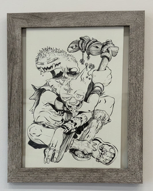 Violaine Briat - Original Drawing #2 - Lux Humans Gallery Fundraiser