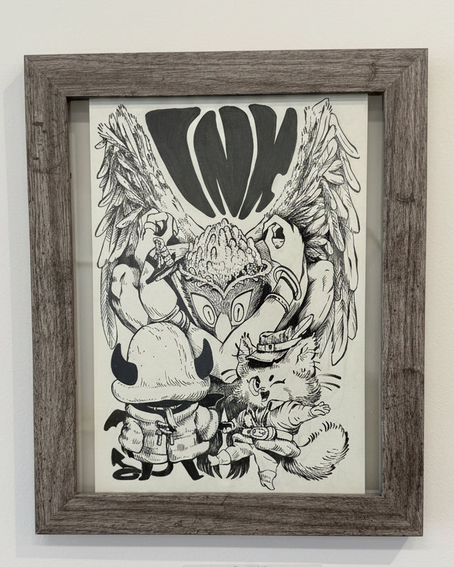 Violaine Briat - Original Drawing #3 - Lux Humans Gallery Fundraiser