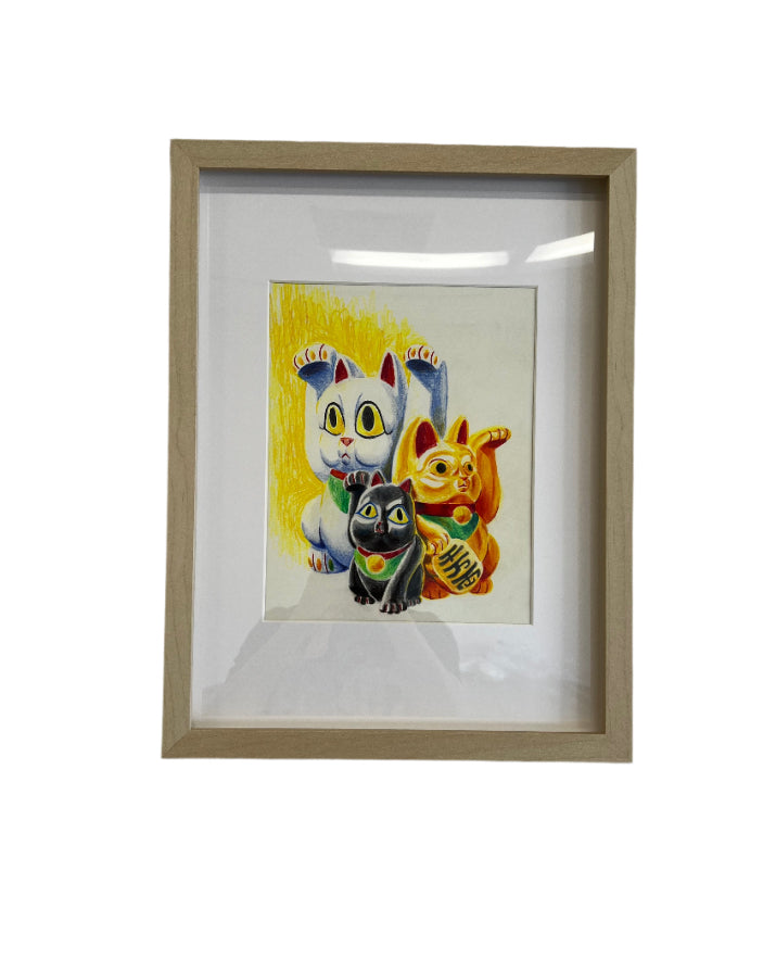 Tim Snyder -I Hope You Get Fucking Rich - Original Art- Maneki Neko Exhibition