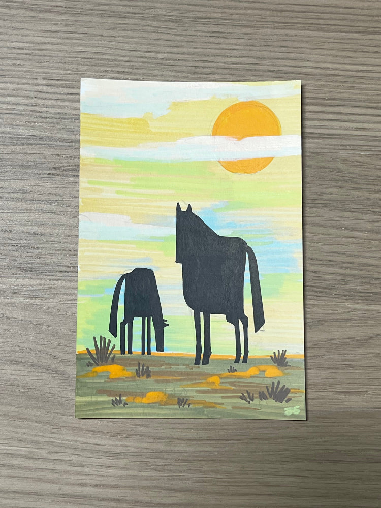 Ahmed Gamal Traditional Art piece #177 - The 4"x 6"- Chinese Zodiac Show