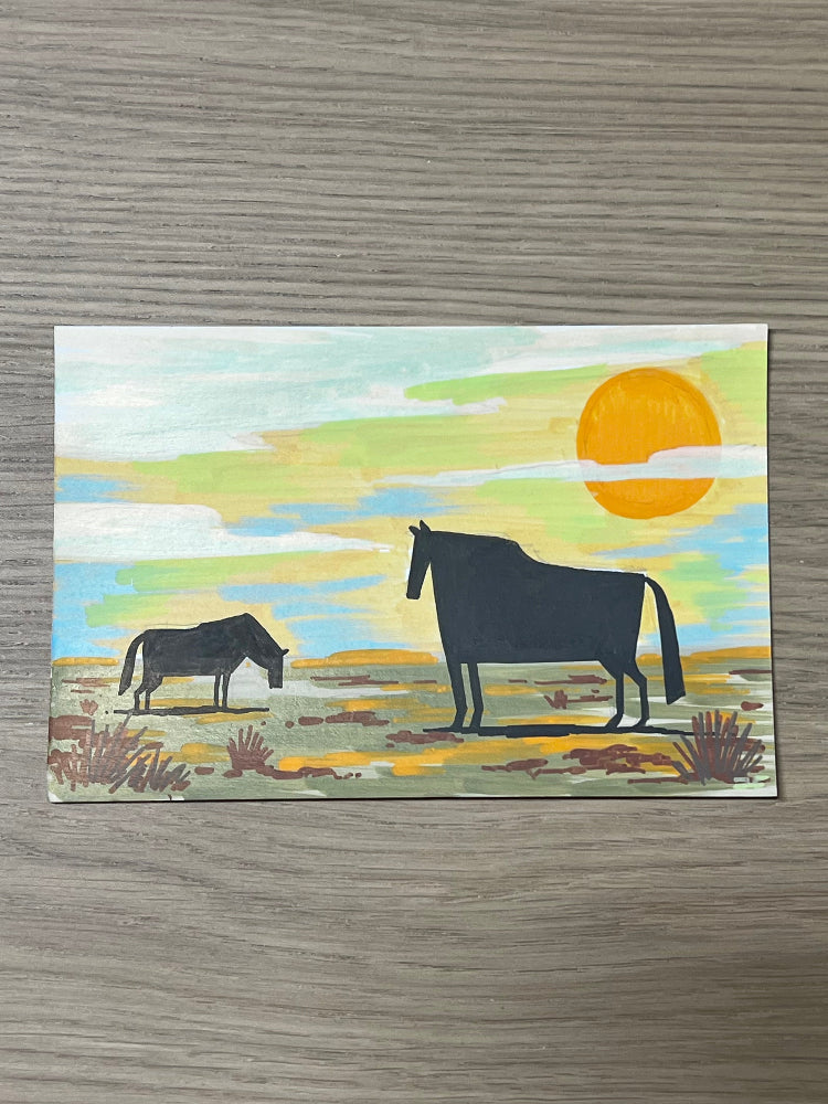 Ahmed Gamal Traditional Art piece #176 - The 4"x 6"- Chinese Zodiac Show