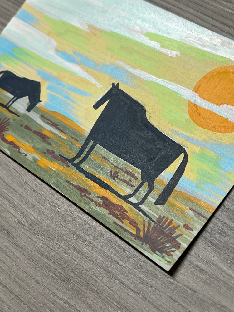 Ahmed Gamal Traditional Art piece #176 - The 4"x 6"- Chinese Zodiac Show