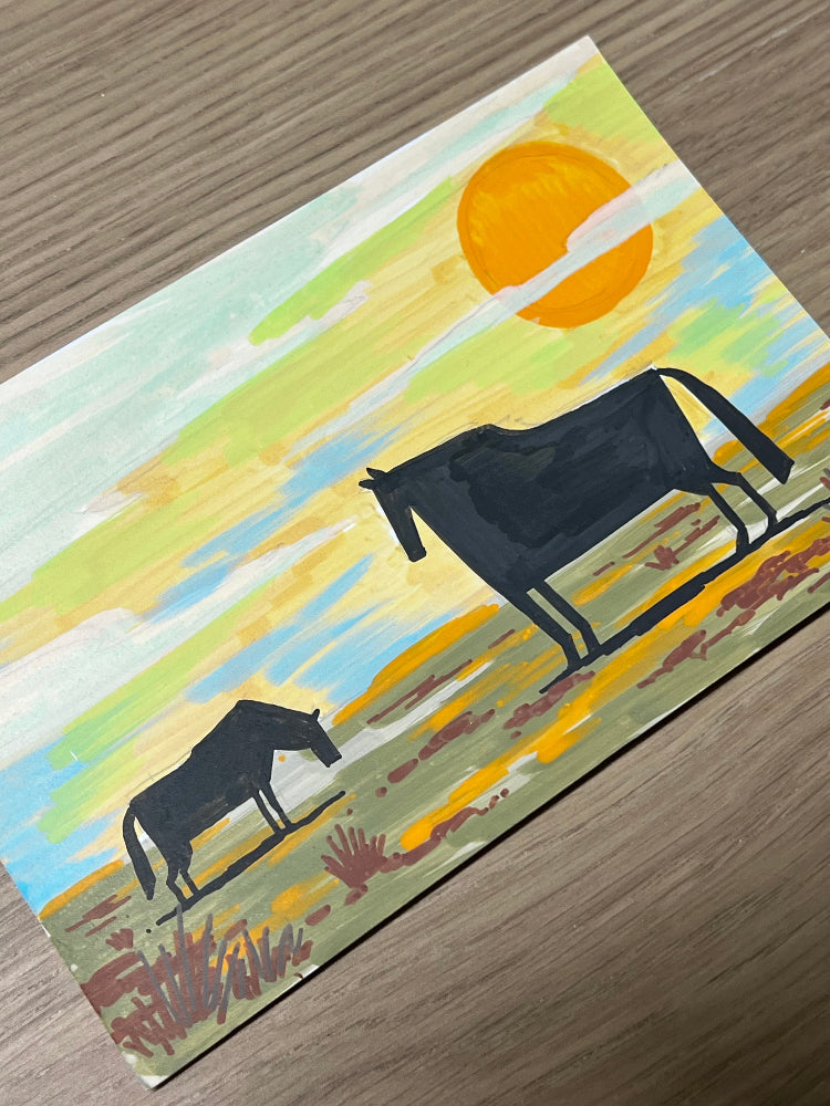 Ahmed Gamal Traditional Art piece #176 - The 4"x 6"- Chinese Zodiac Show