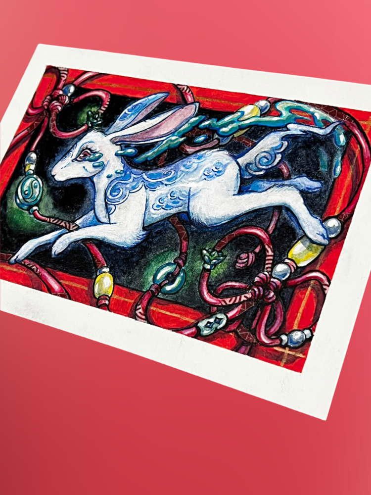 Sabrina Fasanella Traditional Art piece #194 - The 4"x 6"- Chinese Zodiac Show